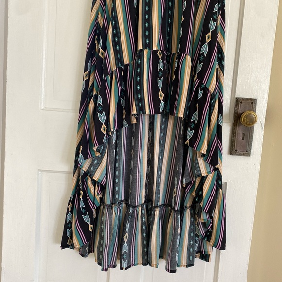 Wrangler Retro ladies hi lo aztec striped dress size large NWT - Picture 8 of 10